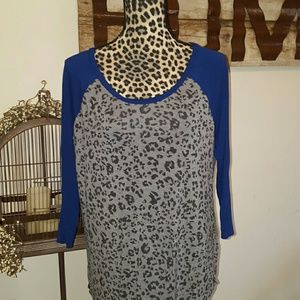 Baseball Leapord Print T-shirts super soft